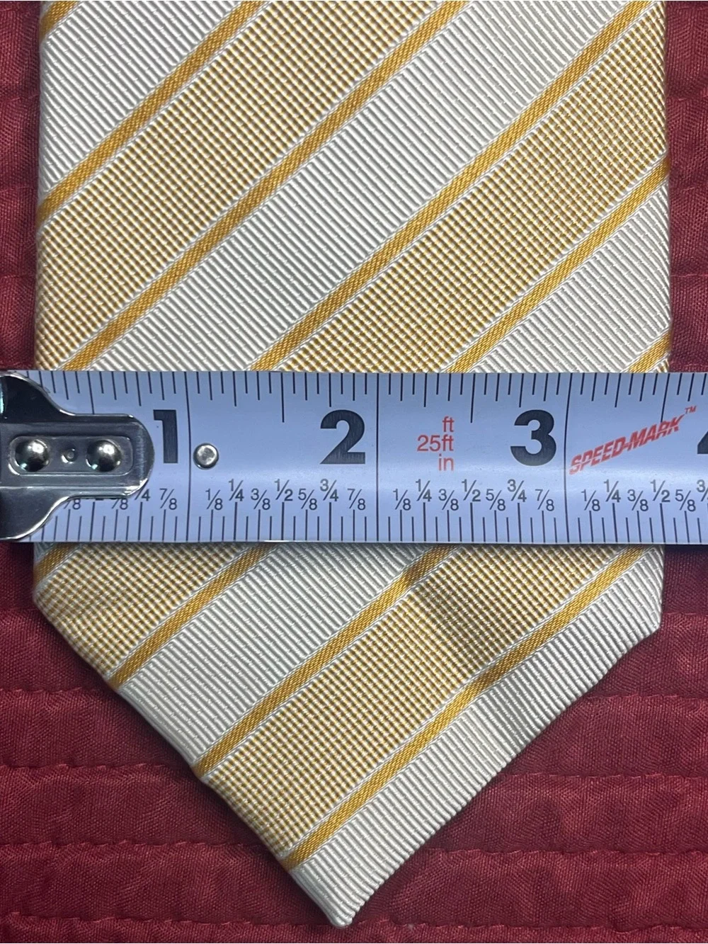 Fendi Diagonal Stripe Silk Blend Tie